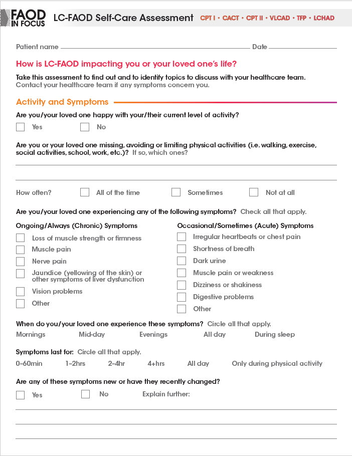 Front cover of long-chain fatty acid oxidation disorder assessment download