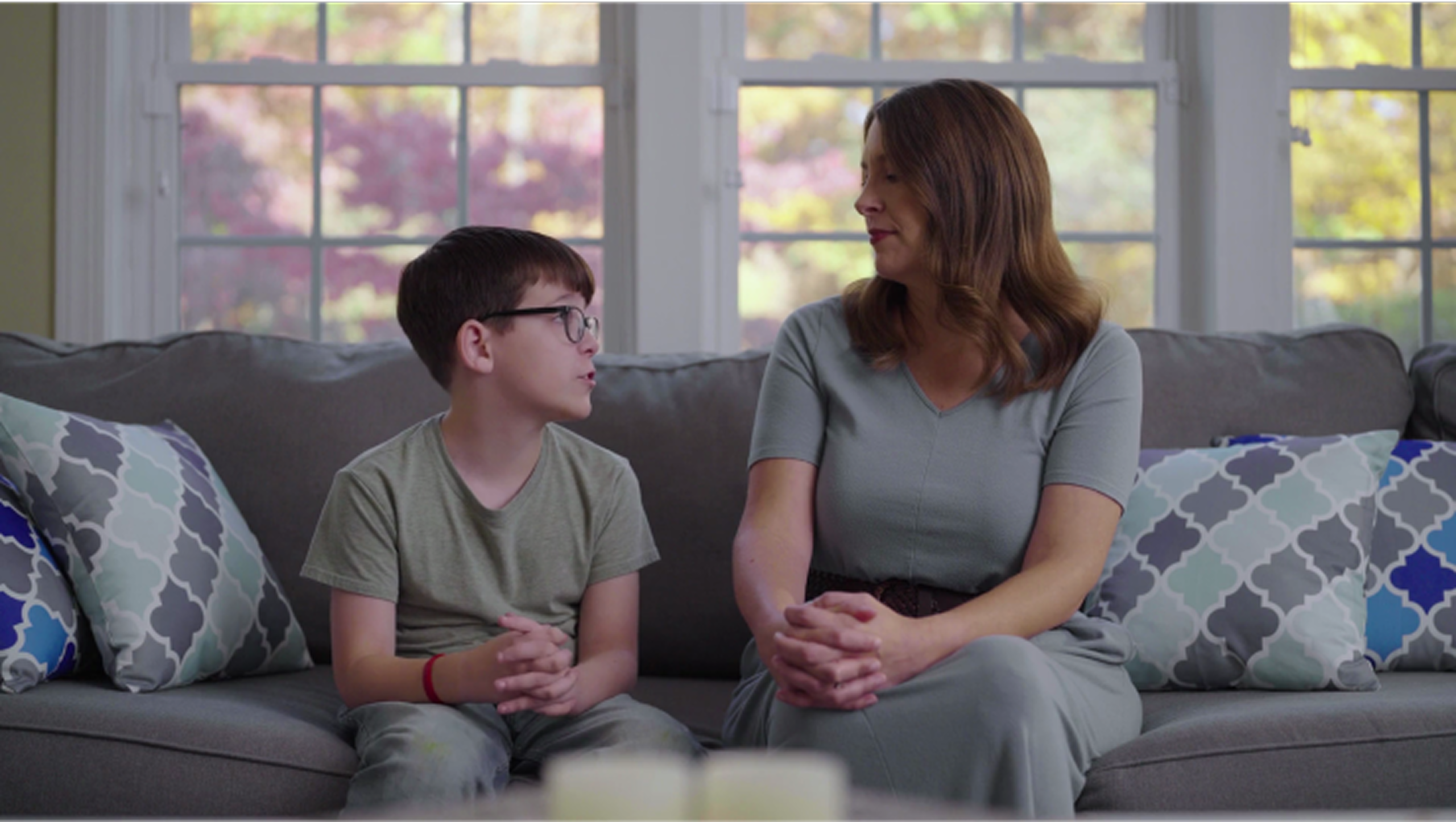 A conversation between Jana and her son, Abdullah. 